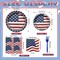 96PCS Vintage Patriotic Tableware Set for 24 Guests – American Flag Disposable Dinnerware with Plates, Napkins, Cups & Forks for 4th of July, Memorial Day & Veterans Day Celebrations